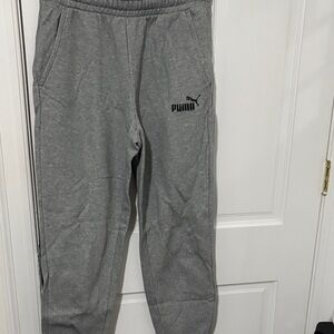 PUMA MENS Charcoal Gray Sweatpants